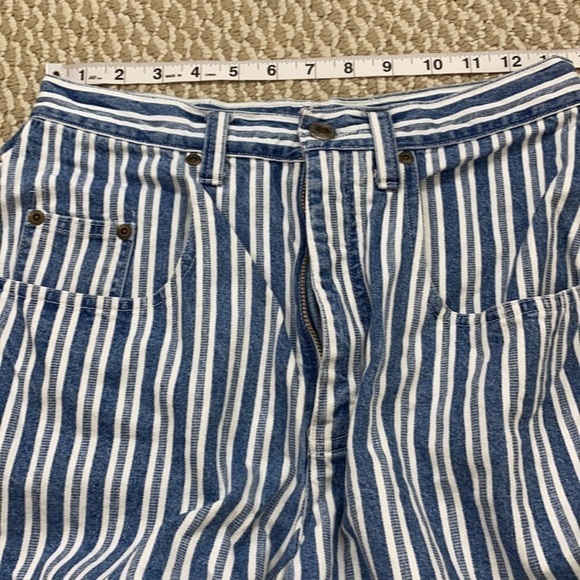 VINTAGE ARIZONA Ultra High Waist Stripe Shorts 6 - Picture 8 of 8